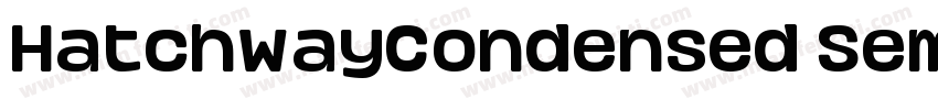 HatchwayCondensed SemiBold字体转换